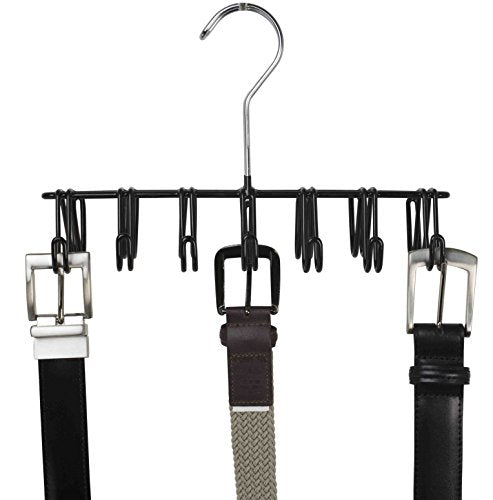 Home Basics CH41155 Belt Hanger with 14 Hooks, Chrome Finish