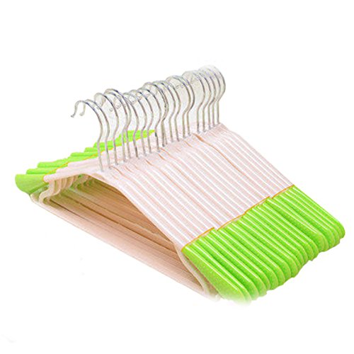 YJYS LJBY Shoulder No Trace of Hanger Adult Slip Dress Clothes Hanger Household Plastic Coat Hanger-C