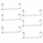 TOPIND Stainless Steel Metal Hangers Space Saving Organizer Clothing Hangers, Vertical Clothes Hangers for Wardrobe Space Saver,Closet Organization Hangers Wardrobe Storage Accessories (6 pcs)