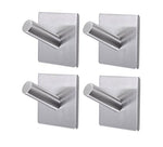 Bathroom Towel Hooks,3M Self Adhesive Wall Hooks,Heavy Duty Stainless Steel Coat Hanger for Hanging