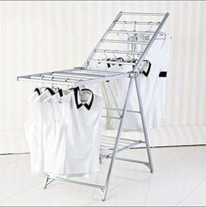 LE Stainless Steel Clothes Drying Rack,Drying Rack Landing Folding airfoil Hanger Aluminum Indoor Drying Racks A