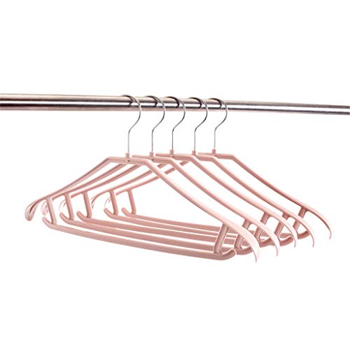 Anti-Skid Clothes Hangers Suit Hangers Shirts Sweaters Dress Hanger Hook Drying Rack- 10PCS,Pink