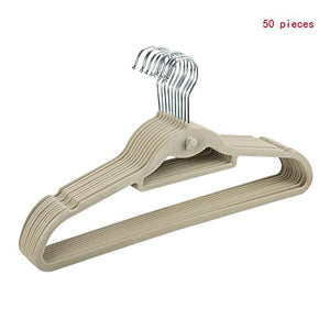 (US Stock)Home Premium Quality Space Saving Velvet Hanger with 360 Degree Chrome Swivel Hook,Ultra -Thin No Slip Velvet Suit Hangers Ivory