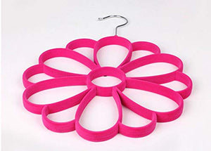 Flocking Hangers Scarves Scarves Belt Racks Creative Home,2 Pieces,Pink