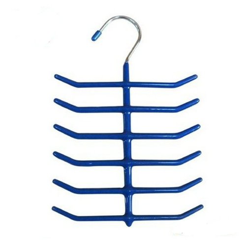 Ayygift Skid Resistance Metal Belt and Tie Hanger Cloths Shelf Scarves Organizer