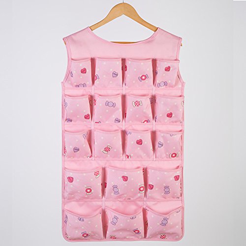 SOFT Duvet Covers Underwear/hanging Pocket storage bag/socks and the wardrobe Organizer/hanging storage box/the style of dormitory closet-B 82x46cm(32x18inch)