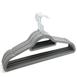 Clothes Hangers, Plastic Hangers Ultra Thin Space Saving Non-Slip Hangers Suit Hangers Ideal for Everyday Standard Use, Clothing Hangers Pack of 5 (Gray,20)