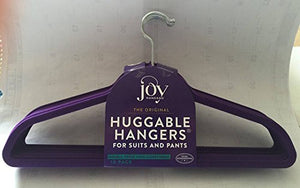 Joy Mangano Huggable Hangers for Suits and Pants Purple