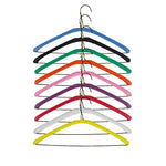 Foam Hanger Covers by Non Slip Grips in 9 Bright Colors | Shoulder Guards for 16 or 17 Inch Hangers | Soft Foam Garment Protector for Lingerie, Tanks & X-Large Clothes | Closet Organizer (Yellow)