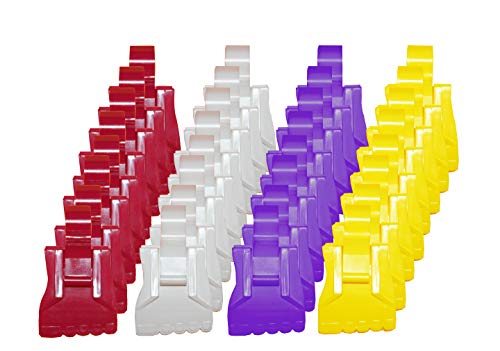 The Amazing Sock Clip Sock Holder, Unicorn Color Assorted 32 Clips, (8 Each of 4 Colors) Made in U.S.A.