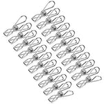 20pcs Stainless Steel Laundry Pegs Durable Clothing Clips Household Underwear Drying Rack Wire Line Clothespins Pegs