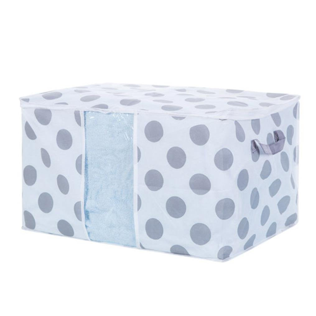 Storage Bins,IEason Foldable Storage Bag Clothes Blanket Quilt Closet Sweater Organizer Box Pouches (C)