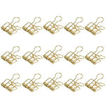 Zoohot 32mm Rose Gold Metal Binder Clips - Pack of 15