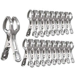 WEBI Beach Towel Clips : |18 Packs | 3.3 Inch |Stainless Steel | Windproof Chair Clip Clamps Clothes Pin Clothespin Picture Hanger for Cruise,Pool Cover,Boat,Lounge Chair,Photos, Quilt, Towel