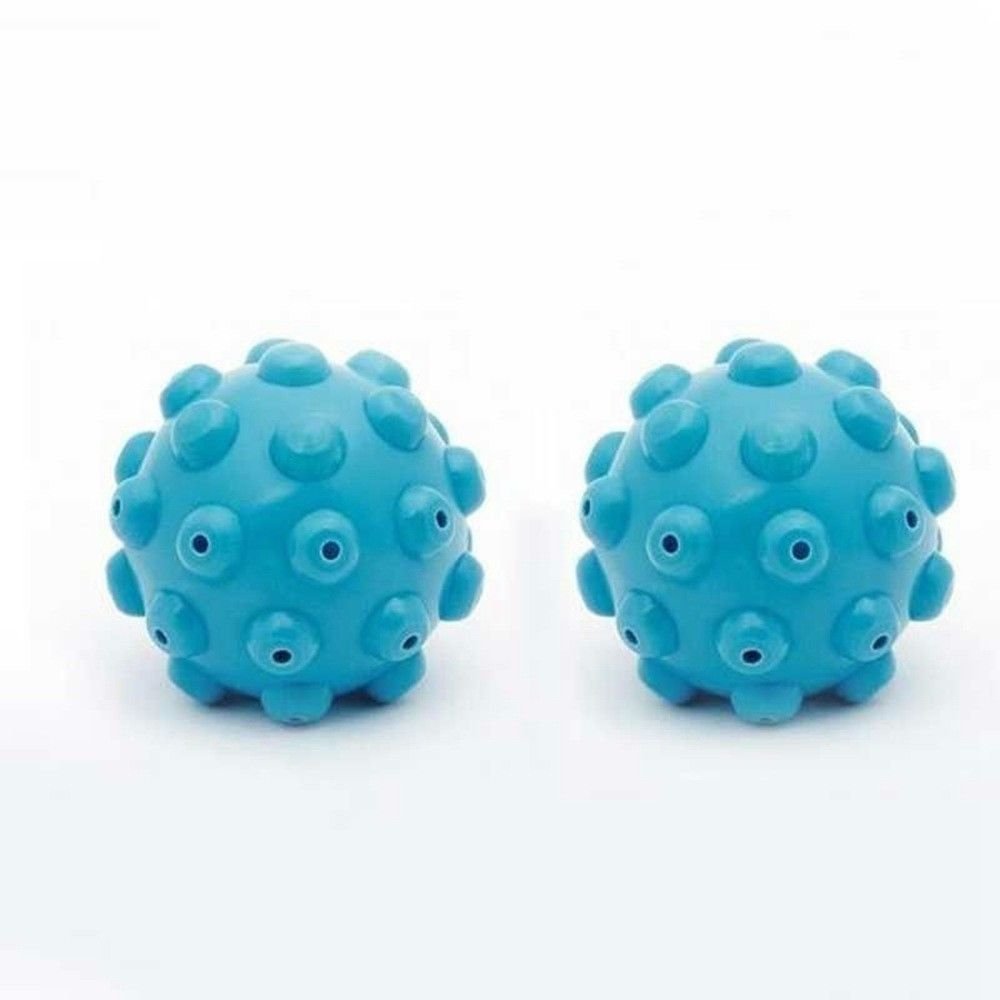 SMTHOME Laundry Dryer Balls-2 pack, Natural and Better Alternative to Fabric Softener. Reduce Drying Time and Save on Energy Blue