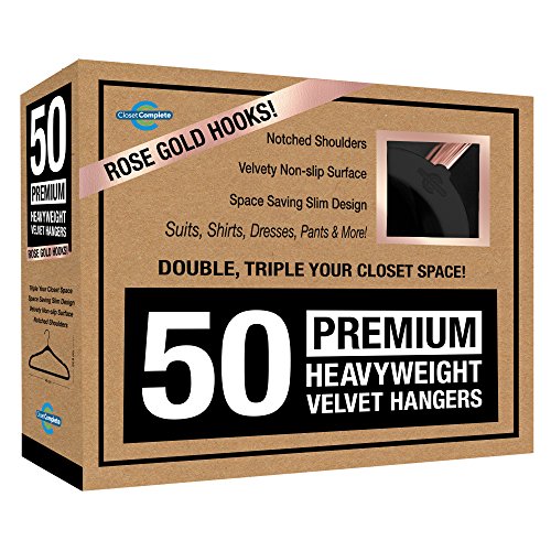 Closet Complete Hangers, 50, Black