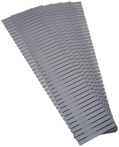 Compactor Free Drawer Dividers, Set of 6, Polypropylene, Grey, 44.0 x 0.1 x 10.0 cm