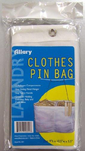 Allary Clothes Pin Bag, Perfect Clothes Line Accessory