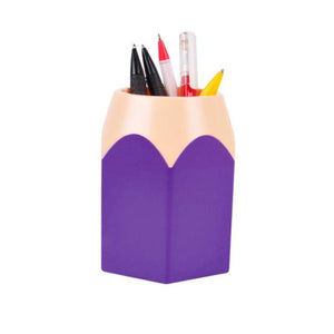 Clearance Deal! Hot Sale! Pen Holder Storage, Fitfulvan Makeup Brush Vase Pencil Pot Pen Holder Stationery Storage (Purple)