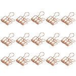 Zoohot 32mm Gold Metal Binder Clips - Pack of 15