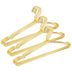 Jetdio 17.7" Strong Metal Wire Hangers Clothes Hangers, Coat Hanger, Standard Suit Hangers, Metal Hangers, 30 Pack, Gold