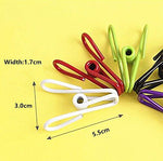 50pcs Steel Wire Clip,Colorful Vinyl-coated Windproof Clothespin(Mixed Colors) By Alimitopia