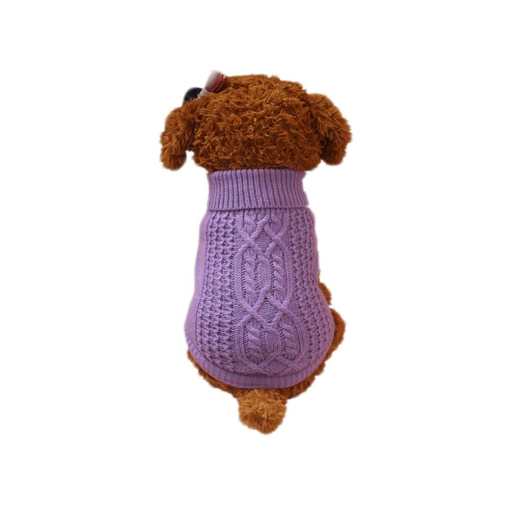 Puppy Clothes Neartime Pet Dog Sweater For Small Dogs Puppies (M, Purple)