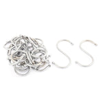 uxcell Stainless Steel S Shaped Hanger Clasp Hooks Holder 5cm Length 20 Pcs