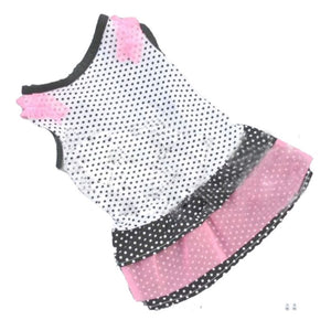 Pet Dress,Hemlock Pet Clothing Dog Dot Skirt Puppy Princess Dress (M, White)