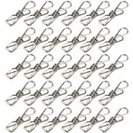 Good Grips Multi-purpose Metal Stainless Steel Wire Clips Clothes Pins Pegs Holders for Drying Clothesline,30 PCS