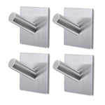 Bathroom Towel Hooks,3M Self Adhesive Wall Hooks,Heavy Duty Stainless Steel Coat Hanger for Hanging