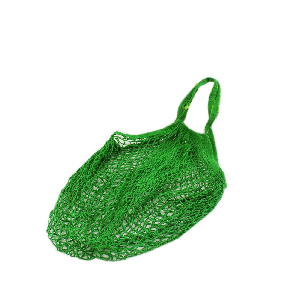 Mesh Shoulder Handbag,Womens Fashion Reusable Cotton Net Fruit Shopping Bag 3238cm (Green)