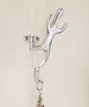 Contemporary Design Clothes Wall Hanger by Comfify | Hand-Cast Aluminum Runner Key Holder, Handbag Hanger, Wall Mounted Coat Rack, and More | Includes Screws and Anchors |