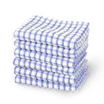 uxcell Cotton Terry Kitchen Towels Dish Cloth, Cleaning Drying Hotel Wash Cloth, 15 x 10.5 inches, pack of 6, Blue