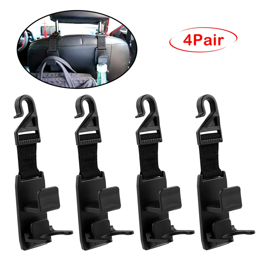 Headrest Hooks for Car, Bestwin Headrest Hanger for Purse, Handbag, Grocery Bags, Coat and Bottle, Universal Vehicle Headrest Hook Holder