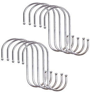 BCP 10PCS 4 5/8Inch Multiuse S Shape Metal Hook Hanger for Kitchenware/ Clothes (XXL)