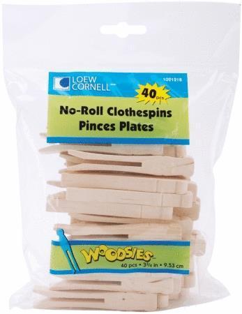 1021218 No Roll Clothespins 3-3/4