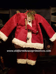 #SANTA1 Medium Burgundy Hanging Santa Suit🎅