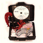 CBT Kit Chastity Cage, Flogger, Clothes Pins, Lacing, DVD Case Red