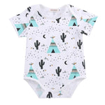 2016 Summer new baby boys clothes pineapple cactus pattern short sleeve infant cotton jumpsuit newborn baby girl rompers