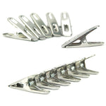 40pcs Stainless Steel Clothes Pegs Metal Clips Socks Clips Clothes Pins Multifunctional Clothing Clamps