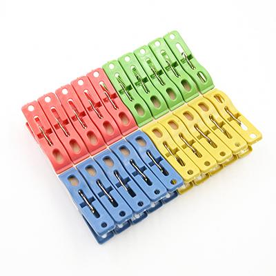 20 pcs/Lot Clothes Pins Mixed Color Hanging Pegs Clips Hangers Bags Racks Trousers Leg Clip